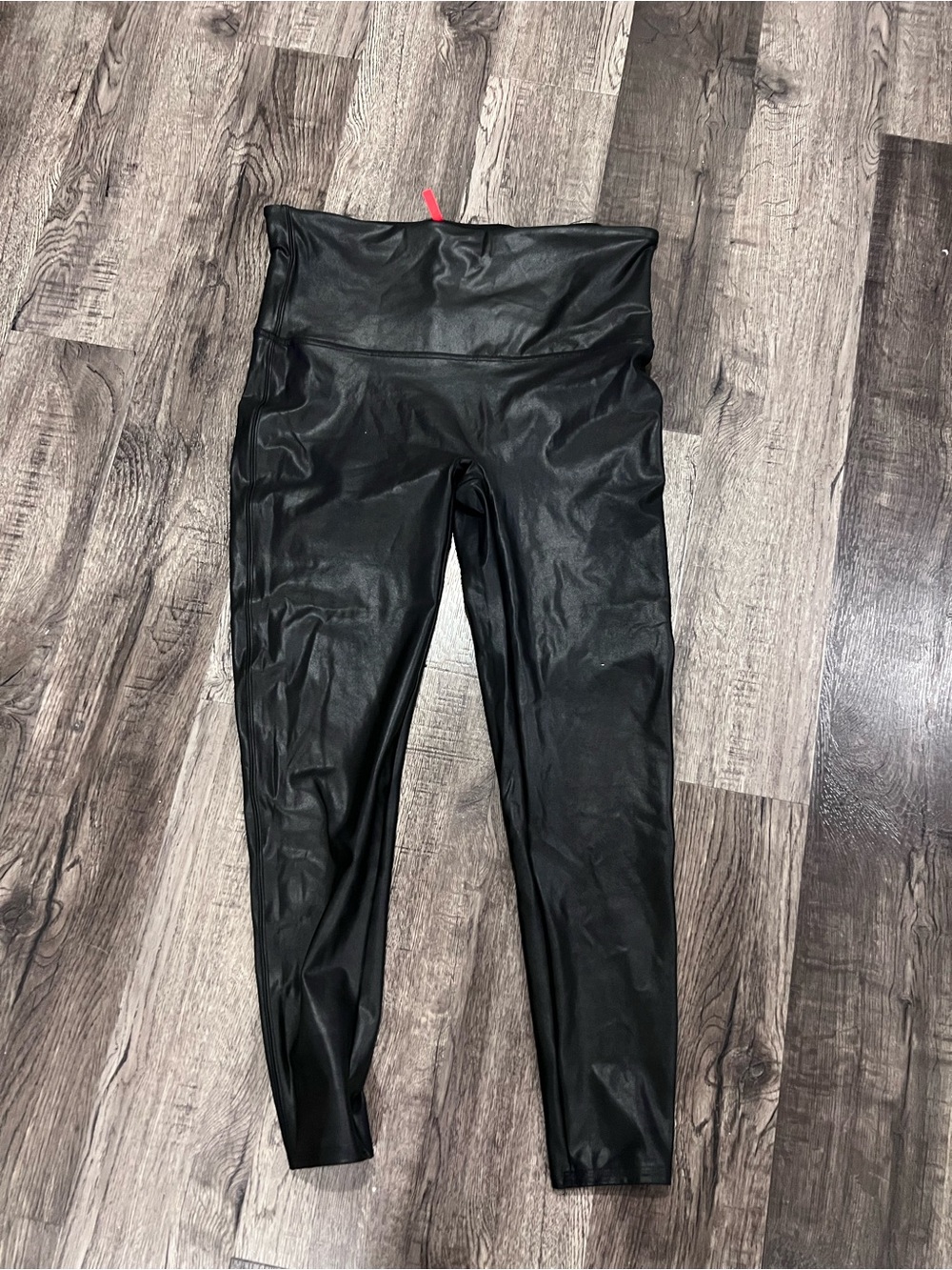 Black Faux-Leather Women’s Leggings - Stylish Stretch Bottoms